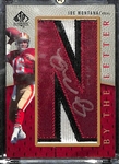 2007 SP Authentic Joe Montana "By The Letter" Autographed Letter Card