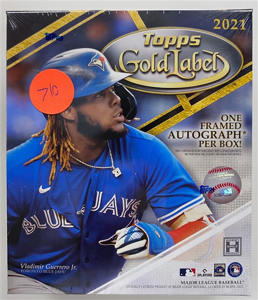 2021 Topps Gold Label Baseball Sealed Hobby Box (1 Autograph)