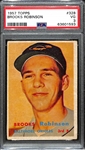 1957 Topps Brooks Robinson Rookie Card #328 Graded PSA 3 VG
