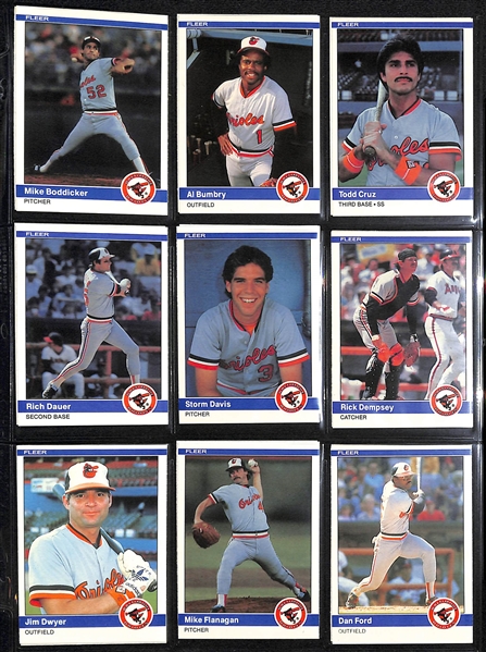 1984 Fleer Baseball Complete Set w. Traded Kirby Puckett (SGC 8.5) and Roger Clemens (SGC 9) Graded Rookies