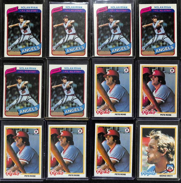 Huge Lot of (250+) Late 1970s and Early 80s Topps Baseball Stars w. (2) R. Henderson, (3) Molitor Rookies, and Many More