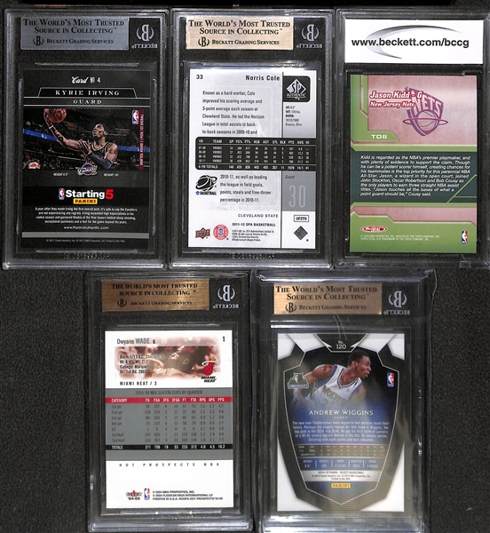 Lot of (12) Graded NBA Cards with Michael Jordan, LeBron James, Kobe Bryant and Others