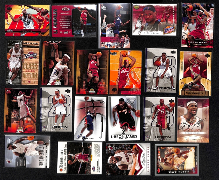 Lot of (35+) LeBron James Basketball Cards w. Rookies and Inserts