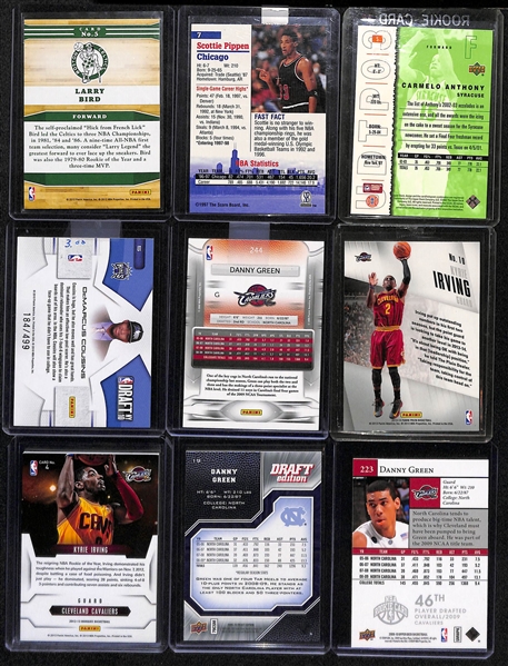 Lot of (21) NBA Rookies and Stars Basketball Card Lot w. Stephen Curry and Shaq Rookies, Kobe Bryant and Others