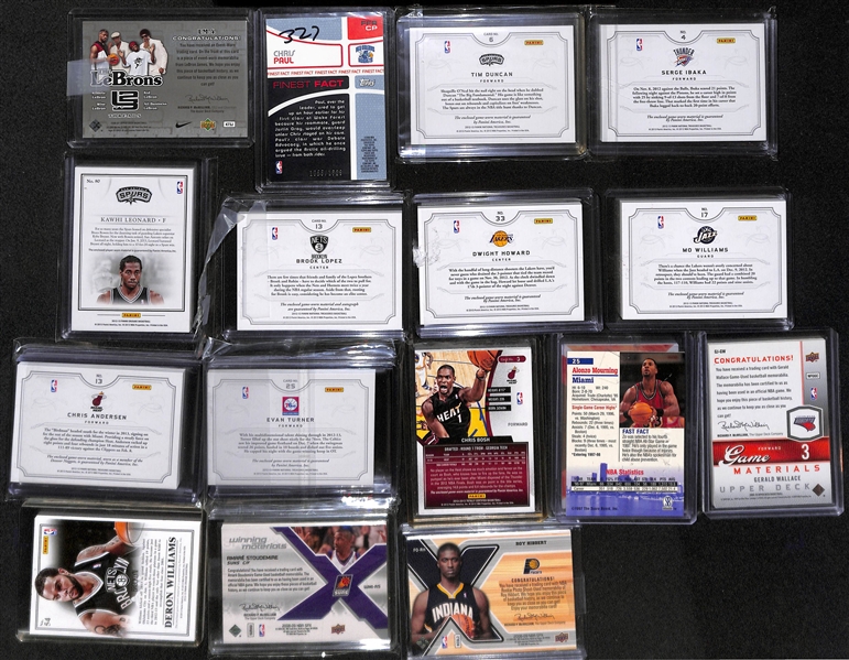 Lot of (40+) Basketball Insert Lot w. LeBron James, Chris Paul, Kawhi Leonard and Others