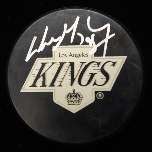 Wayne Gretzky Autographed Official Los Angeles Kings Hockey Puck w. Upper Deck Authentication