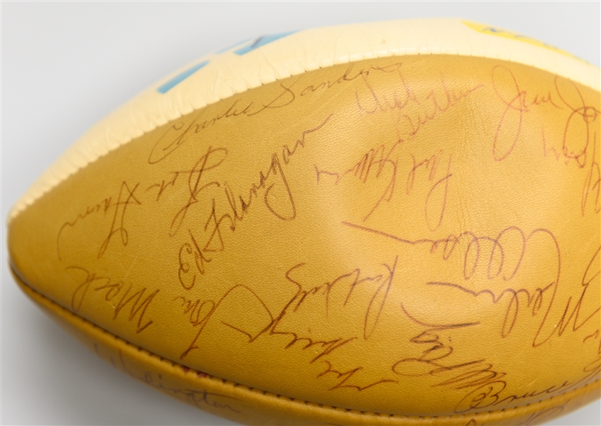 1972 Pro Bowl Game Issued Football Signed by (30+) NFC Players Inc. Staubach, Butkus, Page and Others (JSA Auction Letter)