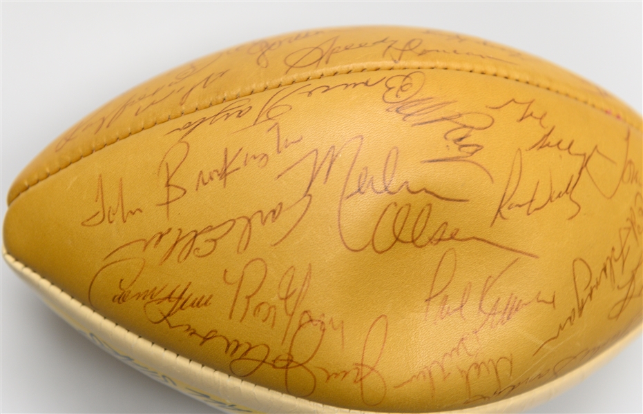 1972 Pro Bowl Game Issued Football Signed by (30+) NFC Players Inc. Staubach, Butkus, Page and Others (JSA Auction Letter)