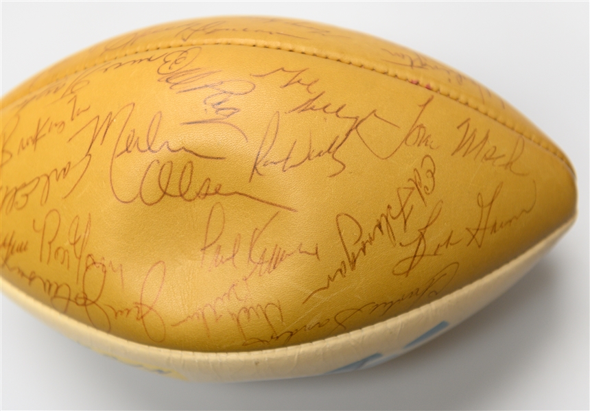 1972 Pro Bowl Game Issued Football Signed by (30+) NFC Players Inc. Staubach, Butkus, Page and Others (JSA Auction Letter)