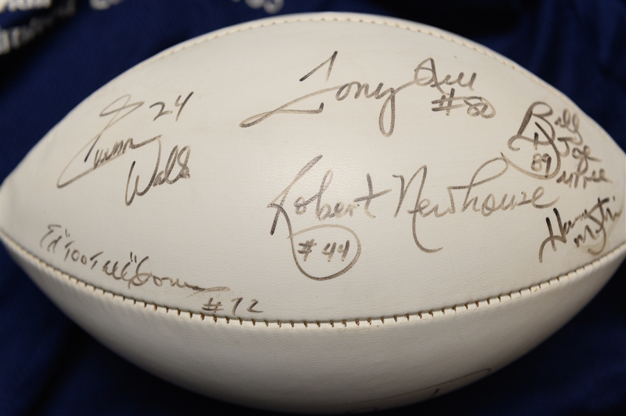 Dallas Cowboys Autographed Memorabilia Lot w. Circa 1980s Stars Signed ball and Tony Dorsett Wilson Football (JSA & PSA/DNA Certs)