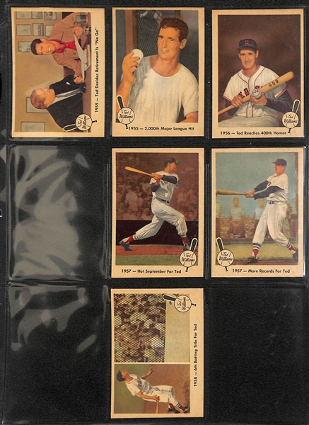 1959 Fleer Ted Williams Partial Set of 69/80 Cards