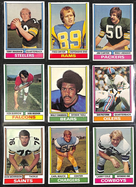 1974 Topps Football Complete Set of 528 Cards