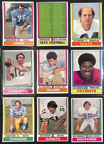 1974 Topps Football Complete Set of 528 Cards