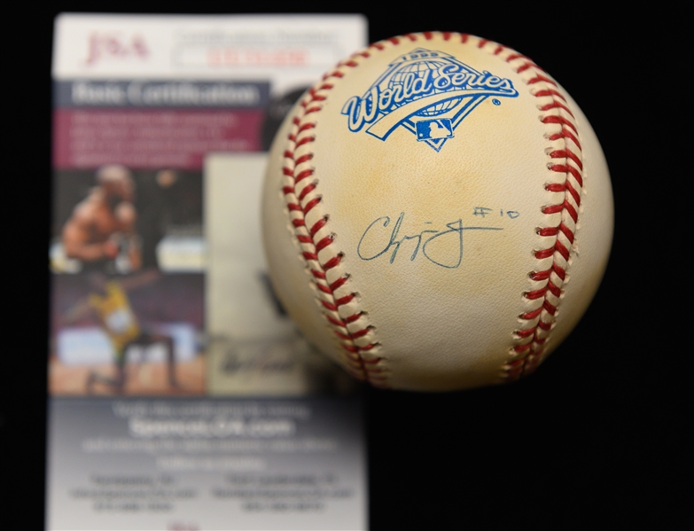 Rare Chipper Jones Signed Official 1995 World Series Baseball (Atlanta Braves) - JSA COA