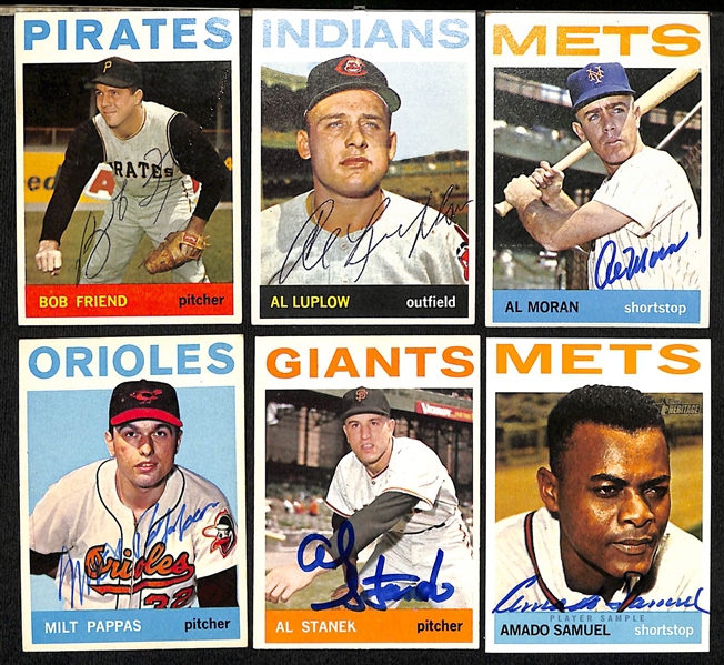 Lot of (30) 1963-65 Topps Autographed Baseball Cards w. Dick Ellsworth and Others (JSA Auction Letter)