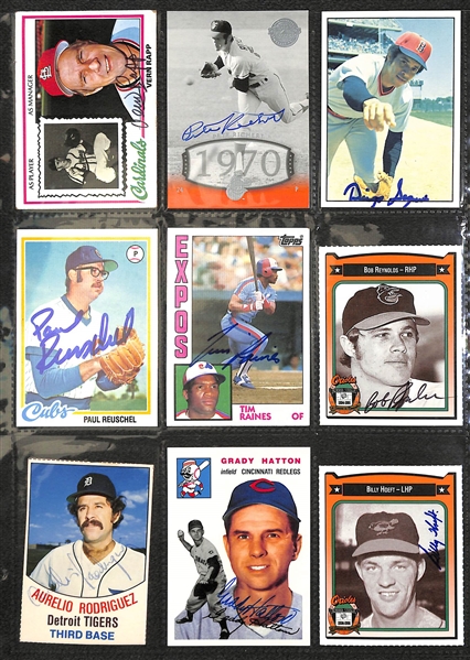 Lot of (170+) Autographed Baseball Cards w. George Kell, Bobby Doerr, Joe Astroth and others (JSA Auction Letter)