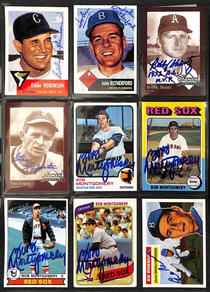 Lot of (135+) Autographed Baseball Cards w. Carlton Fisk, Jim Fregosi, and Others (JSA Auction Letter)