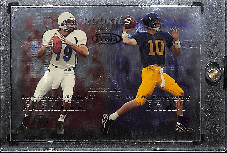 Lot of (2) 2000 Skybox Dominion Tom Brady #234 Rookie Cards - One Foil Short Print Version and One Base