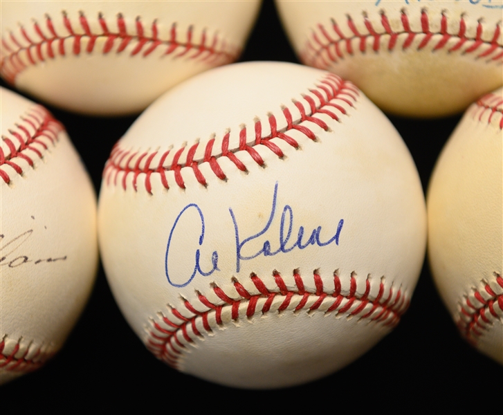 Lot of (5) HOFer Signed Baseballs - Duke Snider, Ernie Banks, Al Kaline, Harmon Killebrew, & Billy Williams - JSA Auction Letter