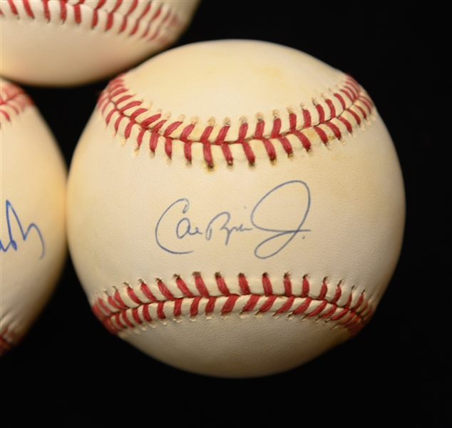 (3) Orioles HOF Single Signed Baseballs - Cal Ripken Jr., Brooks Robinson, & Earl Weaver - JSA Auction Letter