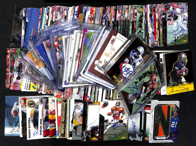 Lot of (275+) Autographed Football Cards w. Joe Theismann, Howie Long, Bob Lilly, Terrell Davis, and Many More!