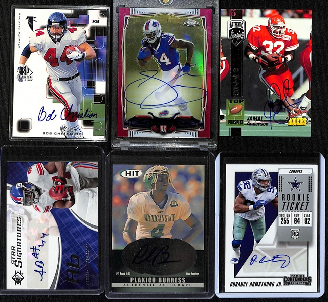 Lot of (275+) Autographed Football Cards w. Joe Theismann, Howie Long, Bob Lilly, Terrell Davis, and Many More!