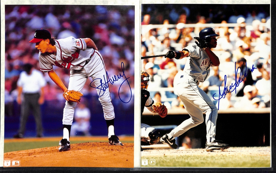Lot of (12) Autographed Baseball 8x10 Photographs of w. Roger Clemens, Mike Schmidt, Steve Carlton and Others (JSA Auction Letter)