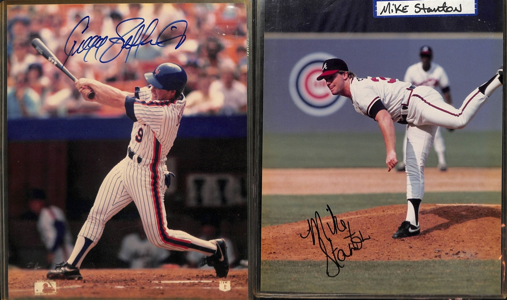 Lot of (19) Autographed 8x10 Baseball Photographs w. Roy Halladay, Jim Bunning, Tommy Lasorda and Others (JSA Auction Letter)