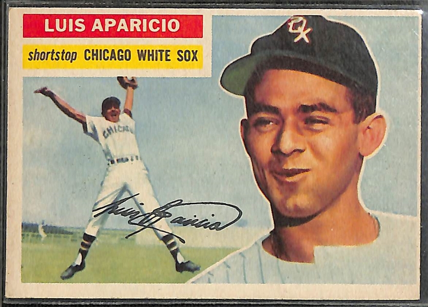 Lot of (48) 1952-1956 Topps & Bowman Baseball Cards w. 1956 Luis Aparicio Rookie Card