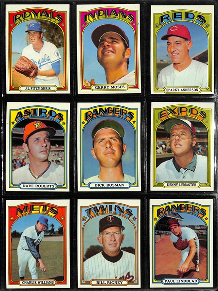 Lot of (800+) 1967-1972 Topps Baseball Cards - Primarily Commons & Semi-Stars