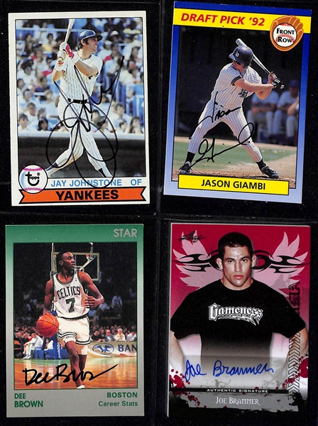 Lot of (90+) Autographed Sports Cards w. Dennis Eckersley, Tug McGraw, & Nino Espinosa x2 (JSA Auction Letter)
