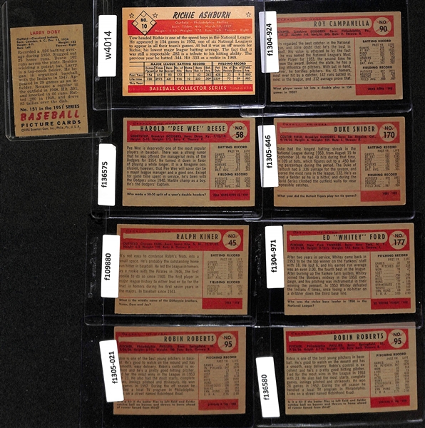 Lot of (29) 1951-1955 Bowman Baseball Cards w. 1954 Campanella