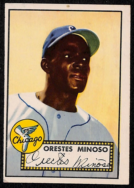 Lot of (32) 1952-1956 Topps Baseball Cards w. 1952 Minnie Minoso Rookie Card