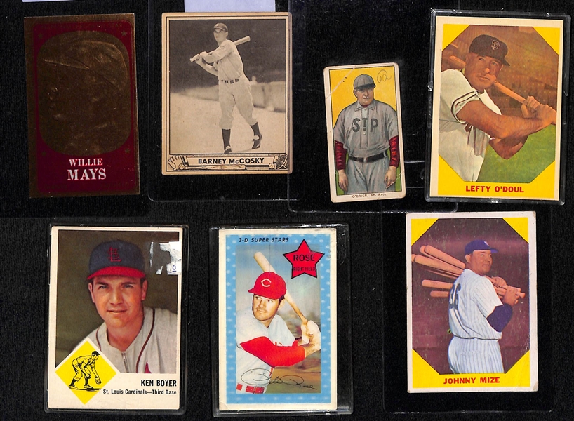 Lot of Baseball Cards - Early 1900s Through 1983 - w. 1909 T206 O'Brien 