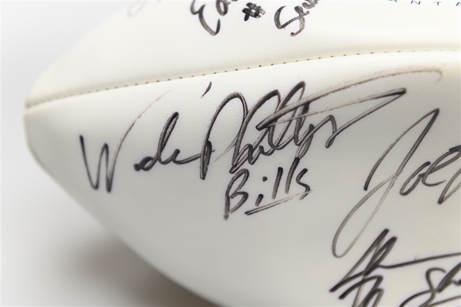 Official Super Bowl XXXIV (2000) Football Signed By Joe Namath & 8 Others (JSA Auction Letter)