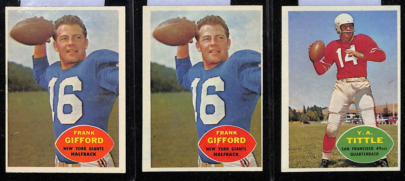 Lot of (56) 1960-1961 Topps/Fleer Football Cards w. 1961 Fleer Jim Brown