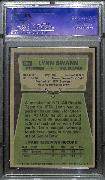 1975 Topps Lynn Swann Rookie Card Graded PSA 8