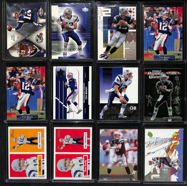 Lot Detail - Lot of (70+) Tom Brady Mostly Early 2000s Football Cards