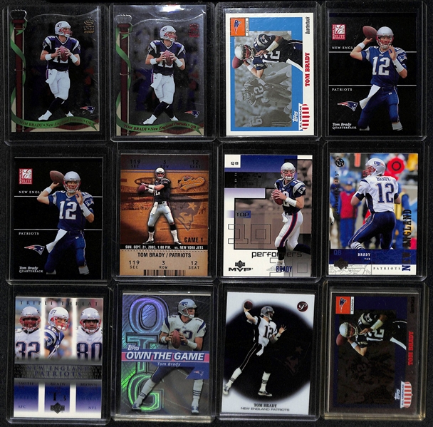 Lot of (70+) Tom Brady Mostly Early 2000s Football Cards
