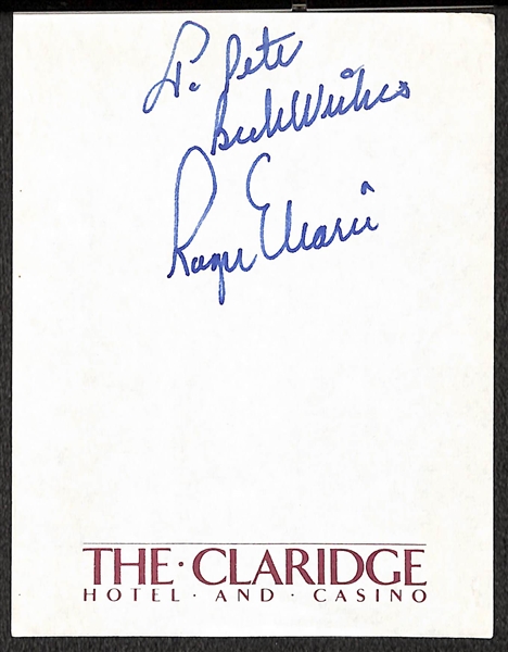 Roger Maris Signed Note Paper (JSA Auction Letter of Authenticity)