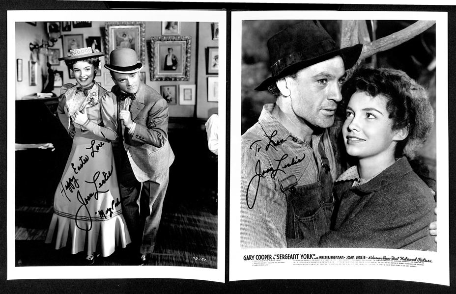 Lot of (8) Entertainment Signed Photos &  (8x10 and smaller) w. Shirley Jones, Gena Rowland, + (JSA Auction Letter)