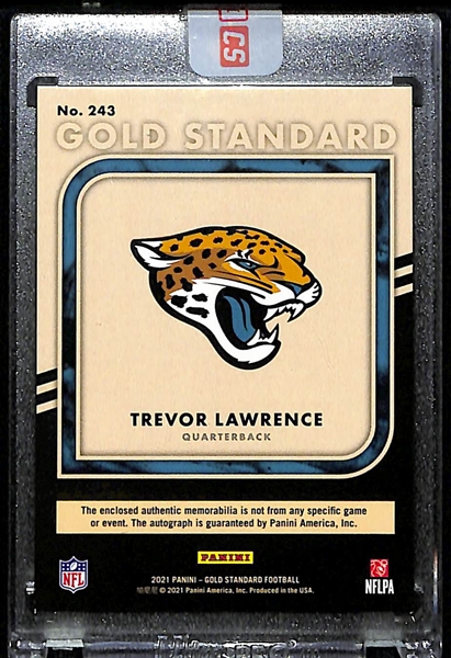 2021 Gold Standard Trevor Lawrence Rookie Patch Autograph #d 18/49