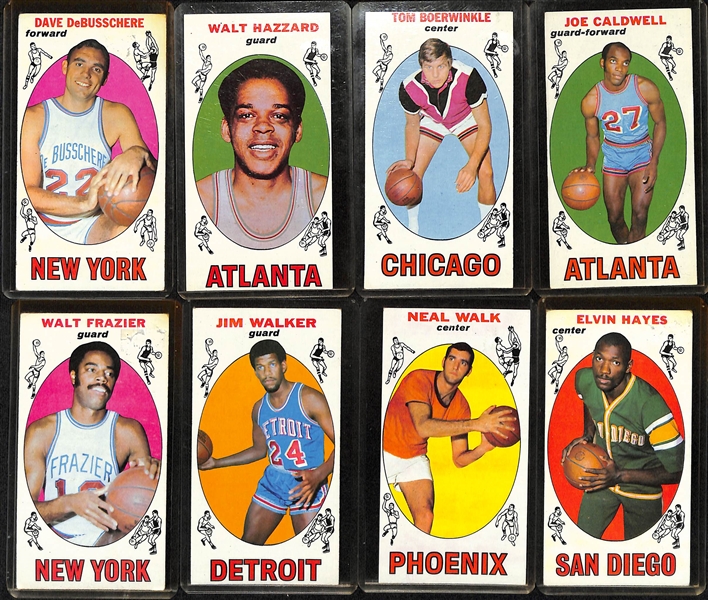 Lot of (33) 1969 Topps Basketball Cards w. Lew Alcindor RC & Wilt Chamberlain