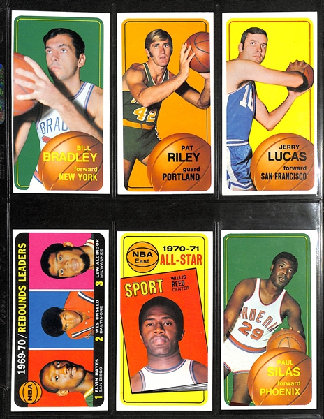  Lot of (200+) Assorted 1970 Topps Basketball Cards w. Pat Riley RC