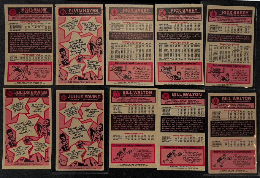  Lot of (141) 1976-77 Topps Basketball Cards (of the First 144 Cards of the set) Plus (100+) Additional Assorted Cards from the Same Year