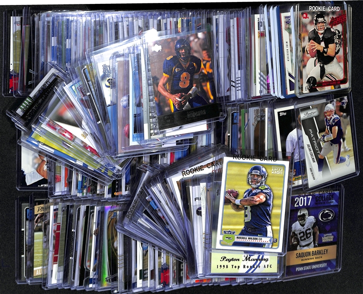 Lot of (170+) Football Mostly Rookies w. Aaron Rodgers, Lamar Jackson, Peyton Manning and Many Others