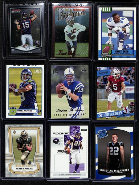 Lot of (170+) Football Mostly Rookies w. Aaron Rodgers, Lamar Jackson, Peyton Manning and Many Others