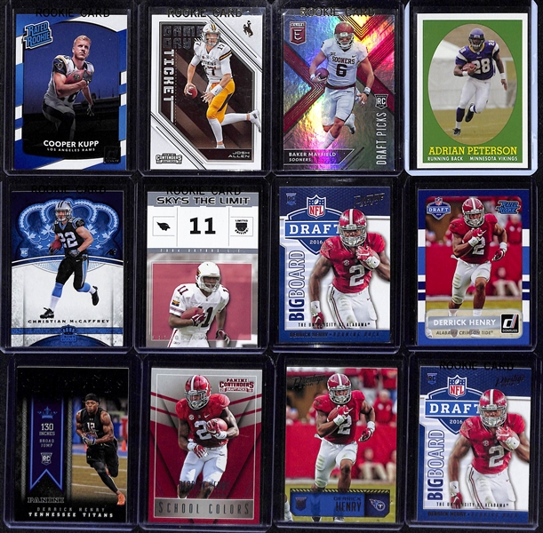 Lot of (145+) Mostly Football Rookies w. Baker Mayfield, Larry Fitzgerald, Josh Allen, and Many Others