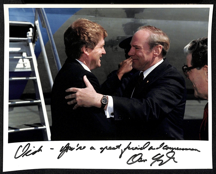 (5) Signed Photos from Dick Schulze Collection - Jack Kemp, Newt Gingrich, Trent Lott, (2) Dan Quayle