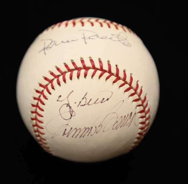(3) Multi-Signed Baseballs From the Dick Schulze Collection - Includes a Baseball Signed by Berra/Bench/Roberts (w. JSA Auction Letter)